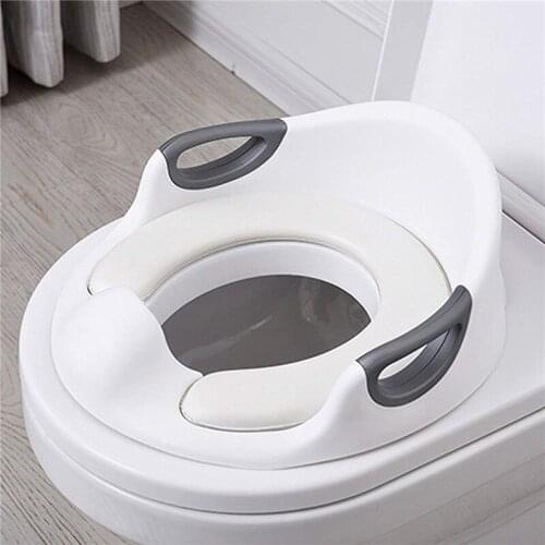 Multifunctiona Baby Potty Training Seat Portable Toddlers Kids Potties Trainer Seats with Soft Cushion Anti-Slip Potty Ring