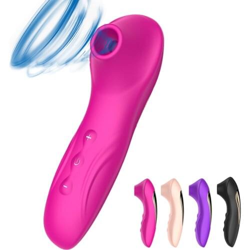 Clit Sucker Vibrator Nipple Sucking Blowjob 10 Speeds Tongue Vibrating Female Masturbator Sex Toys for Women Clitoris Stimulator