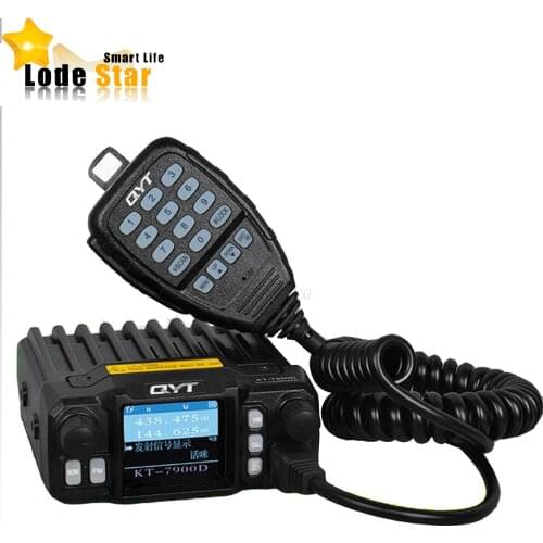New QYT KT-7900D Car Mobile radio Quad Band 144/220/350/440MHZ 25W Transceiver LCD Display KT7900D Vehicle radio Walkie talkie