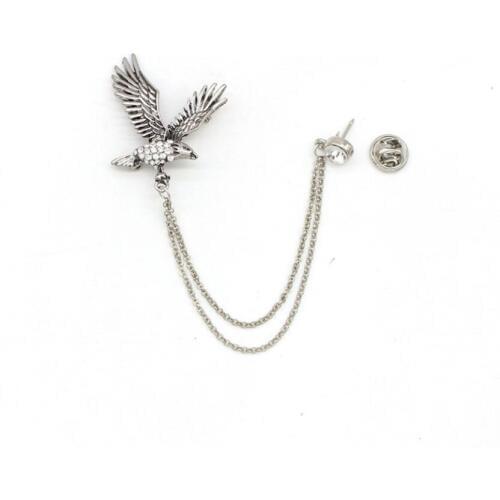 2019New vintage eagle with brooch high-end banquet suit chain collar brooch male