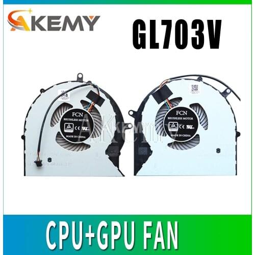 New for ASUS GL703 ROG STRIX GL703V GL703VD GL703VM cpu cooling fan DC 4PIN 12V 0.4A CPU+GPU