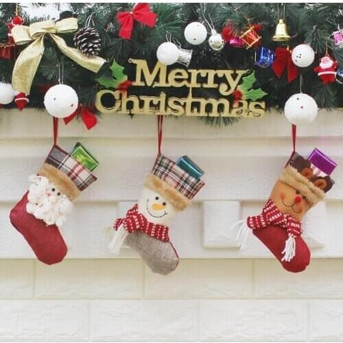 New high-end snowman Christmas socks Festival creative decorative socks Christmas ornaments holiday supplies gift socks
