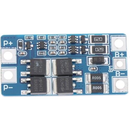 New 2S 10A 7.4V 18650 Lithium Battery Protection Board 8.4V Balanced Protection Instrument And Accessories