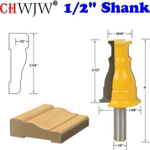 1Pc Door & Window Casing Router Bit - 1/2" Shank Line knife Woodworking cutter Tenon Cutter for Woodworking Tools