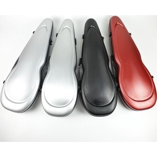 Wholesales carbon fiber violin case 4/4 black color violin case load bearing 100kg