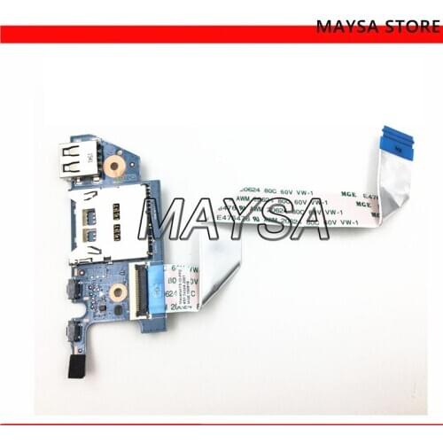Original 809831-001 FOR HP 13-S 13-S120NR series USB CARD READER BOARD 448.04503.0011 test good