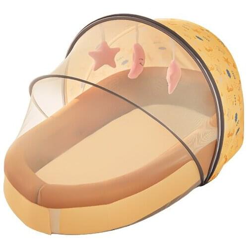 Portable newborn bed middle bed detachable mobile baby anti pressure and anti spitting BB bed