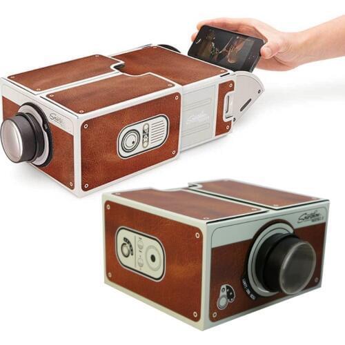 SIV Portable Cardboard Smartphone Projector 2.0 / Assembled Phone Projector Cinema
