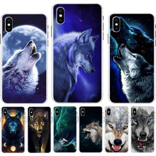 FHNBLJ the wolf transparent TPU Soft Phone Case for iPhone 11 pro XS MAX 8 7 6 6S Plus X 5 5S SE XR SE2020