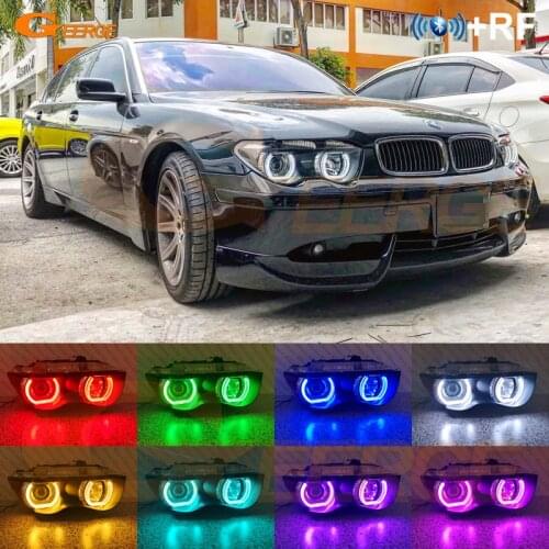 RF remote Bluetooth APP Multi-Color DTM Style RGB LED Angel Eyes Day Light For BMW E65 E66 PRE FACELIFT 730i 740i 745i 760i