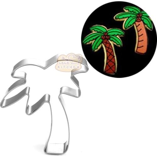 Coconut Tree Stainless Steel Cookie Cutter Fondant Cake Decorating Pastry Tool Patisserie Biscuit Artesanato