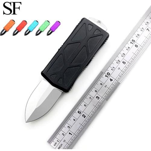 SF OTF Mimi Knife Exo Cet D2 Blade Aviation Aluminum (t6-6061) Handle Camping Survival Outdoor EDC Hunt Tactical Tool