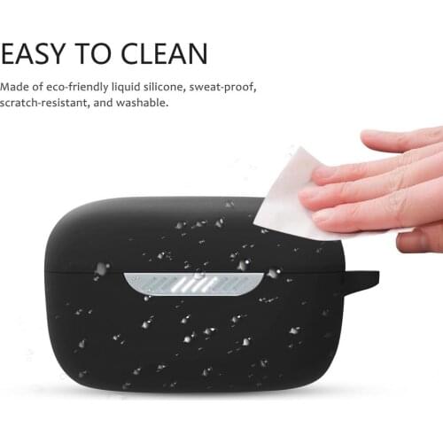 Silicone Earphone Case Anti-Lost Protective Cover Sweat-proof Washable Earphones Protective Cover For JBL LIVE FREE NC