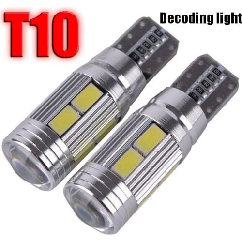 T10 White 5630 LED 194 W5W 10 SMD Canbus Error Free Car Side Wedge Light Bulb Decoding light Clearance Lights Lamps