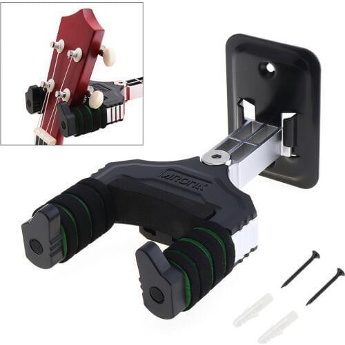 Guitar hanger Aluminium Alloy Wall Soft Sponge Instrument Hanger for Guitar Ukulele Violin Mandolin Banjo Neck Support