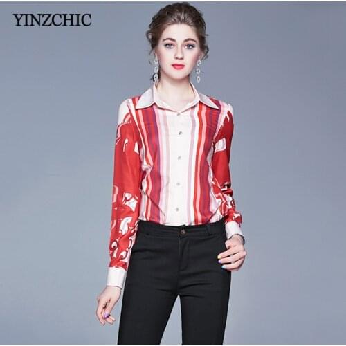 Женские красные рубашки YINZCHIC China At AliExpress