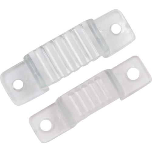 10pcs 100pcs 12mm 18mm LED Strip Clips For 110V 220V 5050 2835 5054 LED Strip Plastic Buckle High Quality Flexible Accessories