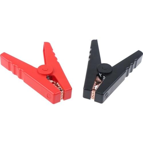 2pcs/Lot 100A Electrical Crocodile Alligator Car Battery Micro Insulated Clips Clamps Connector 90mm For Electric Project