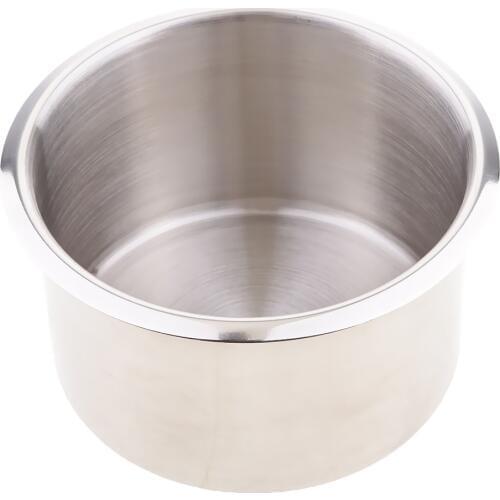 6Pcs Stainless Steel Cup Holder Insert for Sofa Boat RV Couch Poker Table (68x55mm & 90x55mm)