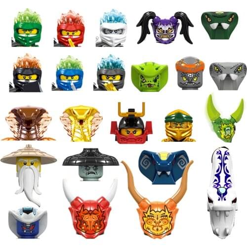 8Pcs 24Pcs Ninja Minifigures Building Block Character Doll Action Figures Head Body Parts Educational Children Toys Gifts