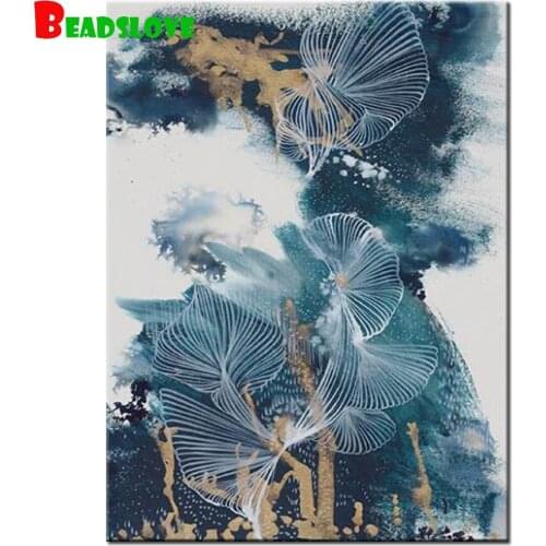 Diy diamond Painting cross stitch kits Nordic Abstract Line landscape 3d embroidery sale full mosaic rhinestone home decoration