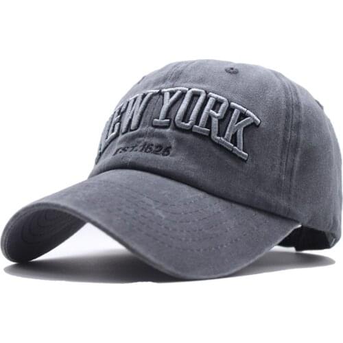 100% cotton baseball cap hat for women men vintage dad hats NEW YORK embroidery letter outdoor sports caps mens cap