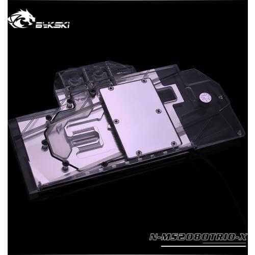 Bykski N-MS2080TRIO-X GPU Water Cooling Block for MSI RTX2080 TRIO