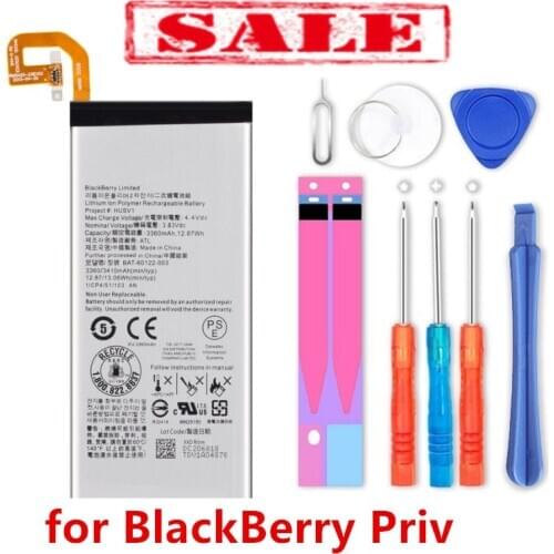 Chensuper 0 Cycle 3410mAh Battery for BlackBerry Priv BAT-60122-003 High Quality Batteries