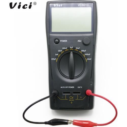 VICI VC6013 1999 Counts Digital high-precision LCD Meter Manual range Capacitance 200pF-20mF atuo power off