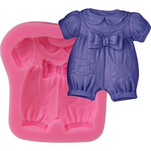 Baby Clothes Sugarcraft silicone mold fondant mold cake decorating tools chocolate gumpaste mold