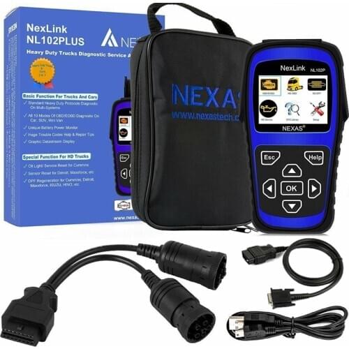 Nexas Nl102P Heavy Duty Truck Diagnostic Scanner Car Code Reader Dpf Oilreset