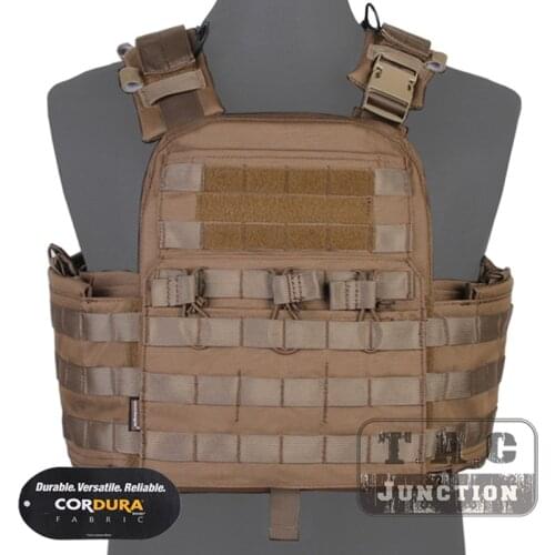 Emerson CPC Tactical Plate Carrier Vest For Military Hunting Airsoft CP Style MOLLE Versatile CAGE Armor Vest Coyote Brown