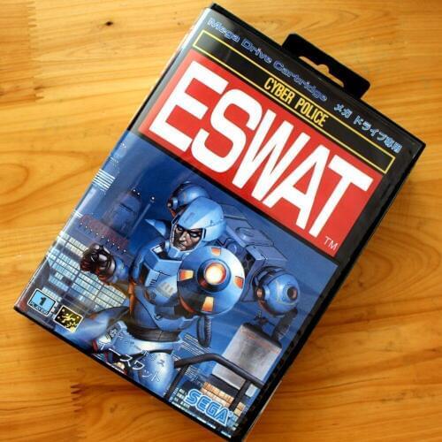 ESWAT 16 Bit SEGA MD Game Card With Retail Box For Sega Mega Drive For Genesis