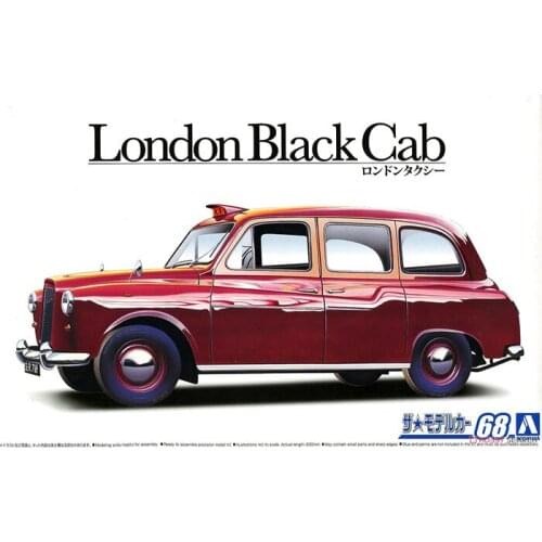 1/24 AOSHIMA plastic assembled car model toy FX-4 London taxi adult collection DIY assembled model kit #05967