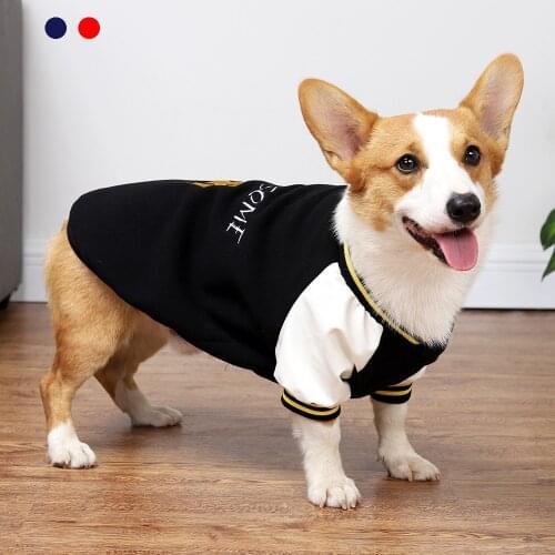Pet Dog Jacket Baseball Jersey Pet Warm Winter Dog Sport Coat Fashion Clothes Dog Cat Puppy Costume For Small Medium Large Dogs