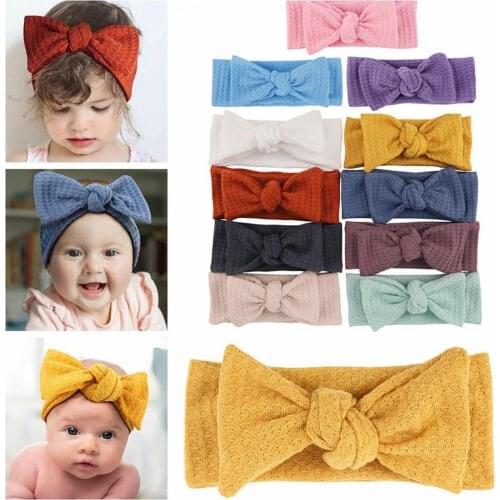 Hair Band Bow-knot Design Accessories Mutipandex Girl Baby Bow Flower Headbands for Girls Birthday Party Infant Accessories
