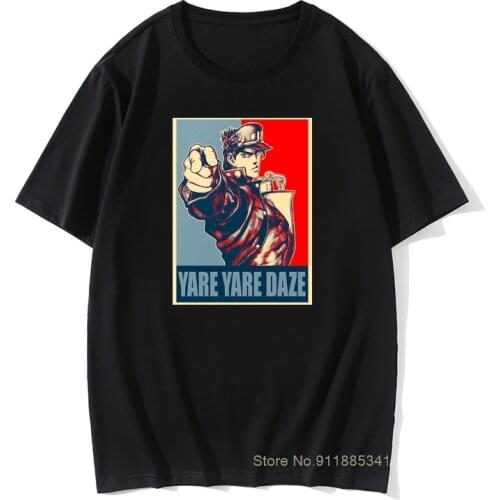 Yare Yare Daze Jojos Bizarre Adventure Vintage Joestar Joseph T Shirt Sale Cotton Swag Guys Cotton Men Shirts Anime Shirt