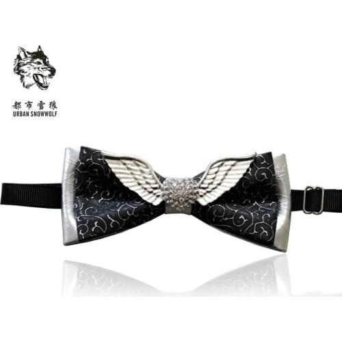 New Free Shipping fashion Mens male Diamond wing bow tie marriage British cortex Korean wedding dress groom groomsman headwear