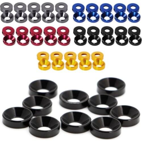 New Aluminum Alloy M4 Anodized Countersunk Head Bolt Washers Gasket1## Dropshipping
