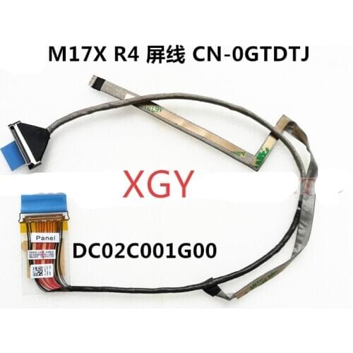 Original FOR Dell M17X R4 screen cable CN-0GTDTJ 0GTDTJ DC02C001G00 100% test ok