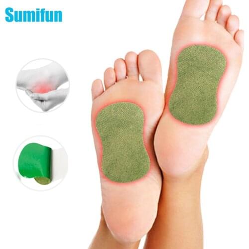 6Pcs Wormwood Foot Pain Relief Patch Relieve Stress Help Sleeping Body Slim Plaster Detox Heel Pain Killer Pad Feet Care Tool