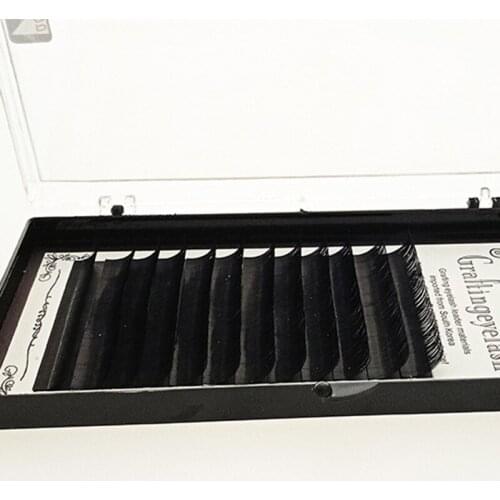 12 Rows/Set 0.05mm Thickness Grafting Eyelashes Matte Soft Natural False Eyelashes Extension Eyelashes Makeup Tools Wholesale