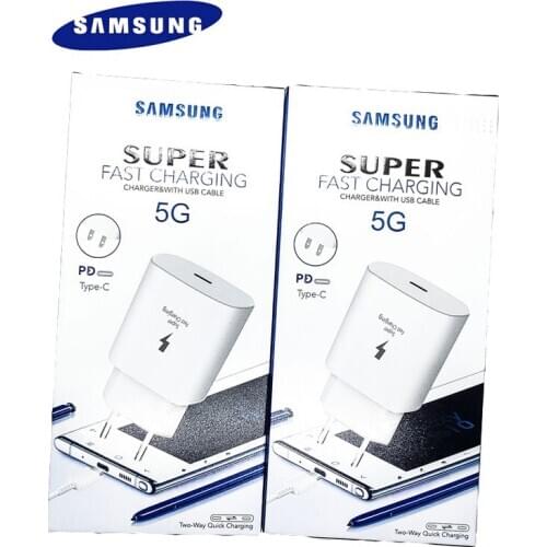 Samsung note 10 Charger 25W EU Super Fast Charging power adapter for Samsung Galaxy note 10 Plus 5G A90 A80 A70 A60 S10 S9 S8
