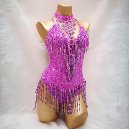 Sexy One-Piece Bodysuit Outfit Costume Stage Performance Leotard DJ Party dance wear showgirl carnival costumes