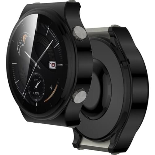 Watch Protective Bumper Case Soft TUP Plated Frame Cover Shell All-Around Case Screen Protector for Huawei watch GT2 pro