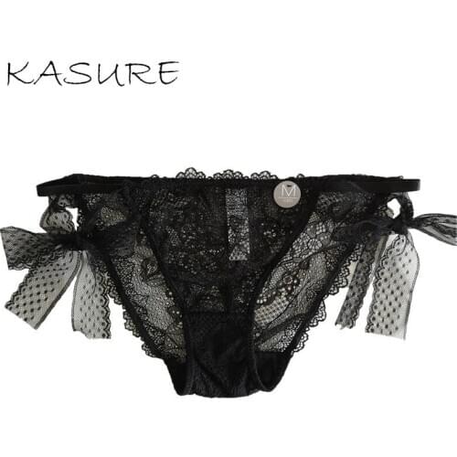 KASURE New Womens Underpants Lace Panties Low Waist Sexy Panties Seamless Hollow Out Female Underwear Breathable Lingerie Brief