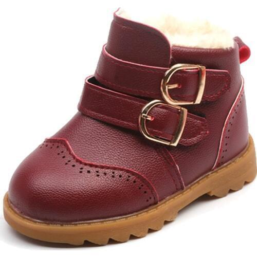 Winter Children Boots Shoes Kids Girls Boys Baby Fashion Boots Warming Thicken Plush Waterproof Cotton-padded Shoes