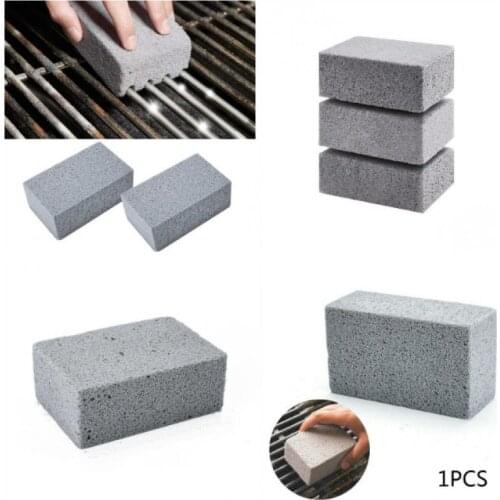1PCS BBQ Grill Cleaning Brick Block Barbecue Cleaning Stone BBQ Racks Cooking RacksStains Grease Cleaner