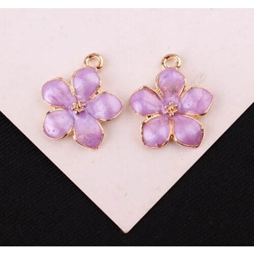 Miraculous 10Ps Flower Fish Pepper Umbrella Metal Enamel Charms For Earring Fashion Jewelry Making Charm/Pendants For Bracelet