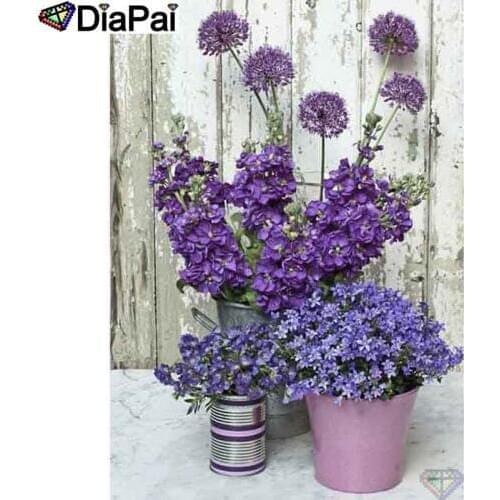 DIAPAI 100% Full Square/Round Drill 5D DIY Diamond Painting "Flower landscape" Diamond Embroidery Cross Stitch 3D Decor A21166